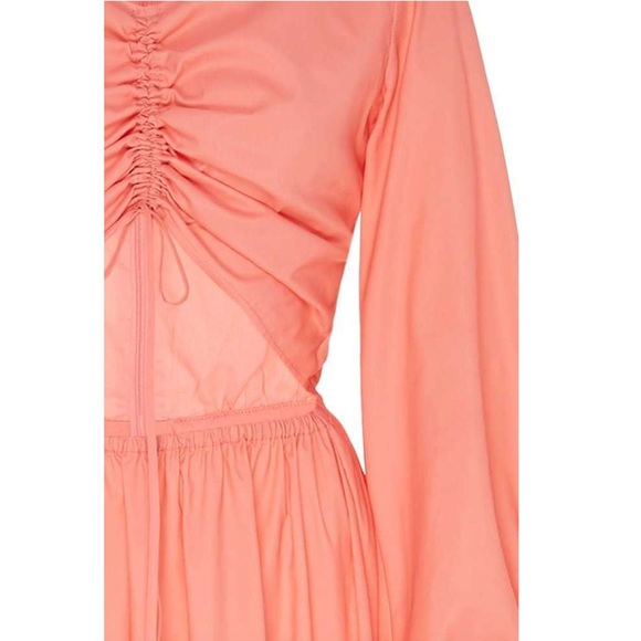 STAUD Tangier Ruched Front Maxi Dress S - Picture 6 of 13